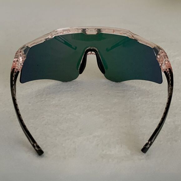 YEAH U Sports Sunglasses Set NEW w/ Box Extra Lens Mirrored - Picture 5 of 10